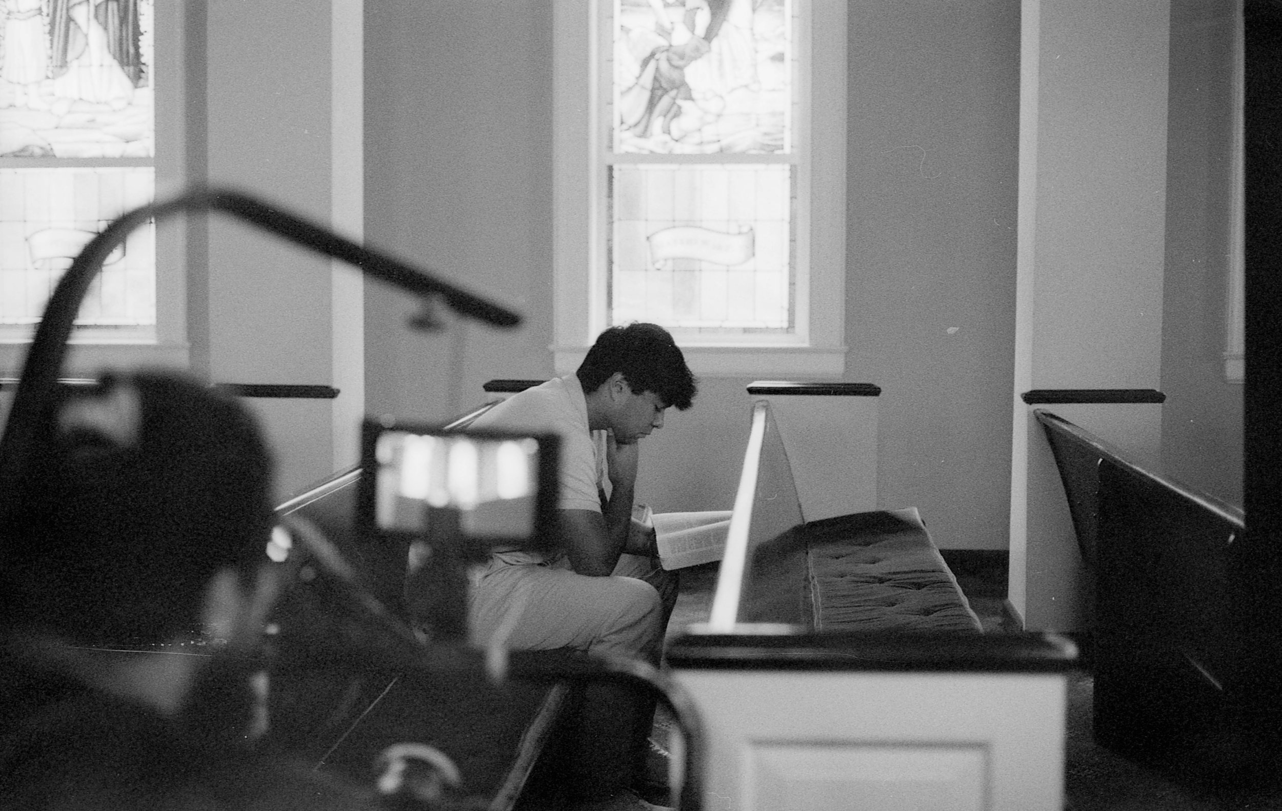 Behind the scenes 2 on the History of Excellence shoot for Second Baptist School