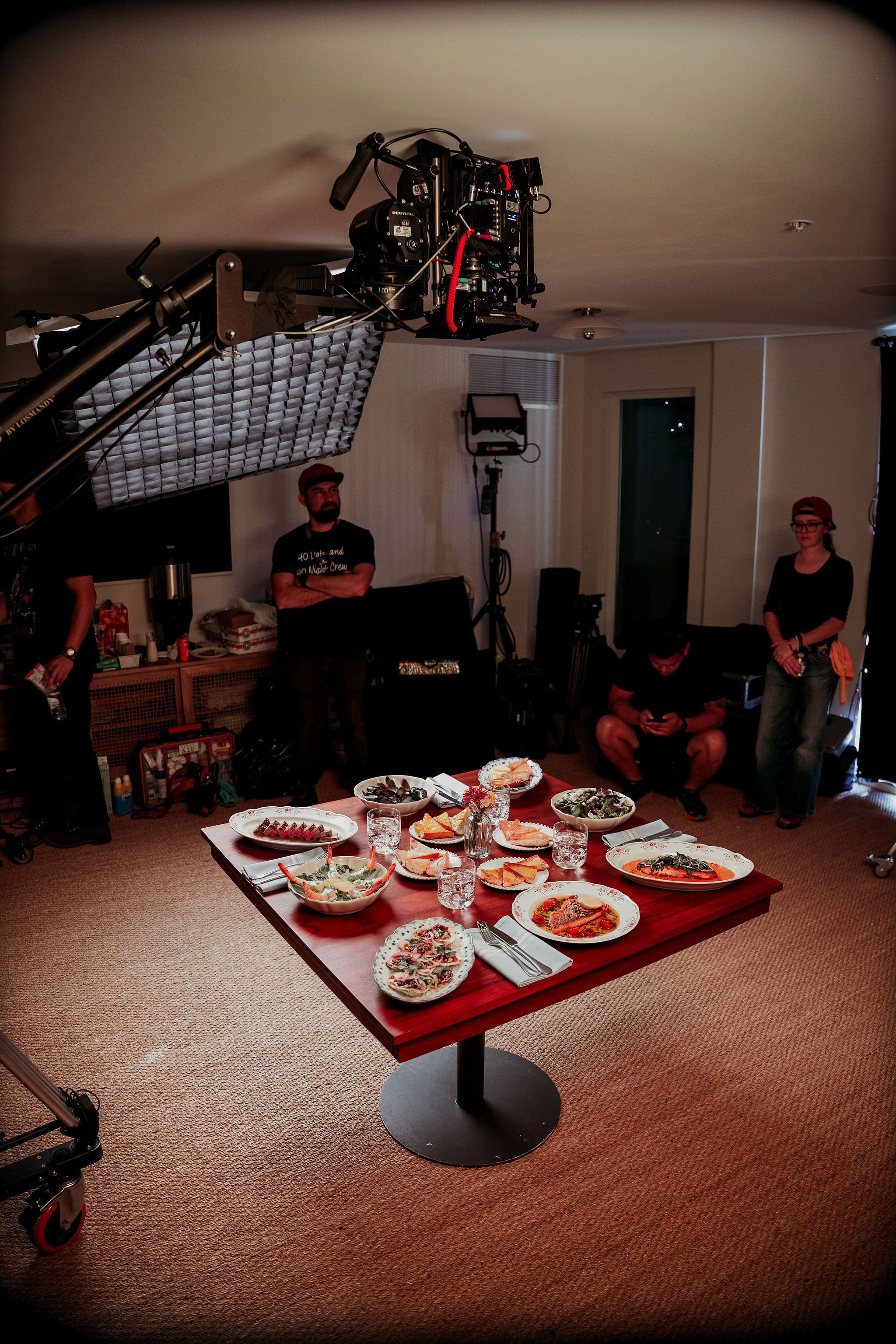 Behind the scenes 8 on the Predictably Unpredictable shoot for Hotel Lucine